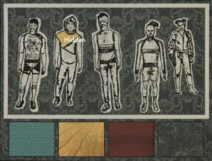 Figures depict Hidden theme with collection colors below