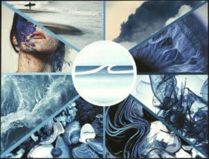 Water, land, sea, air. Blue natural images for Tempest collection