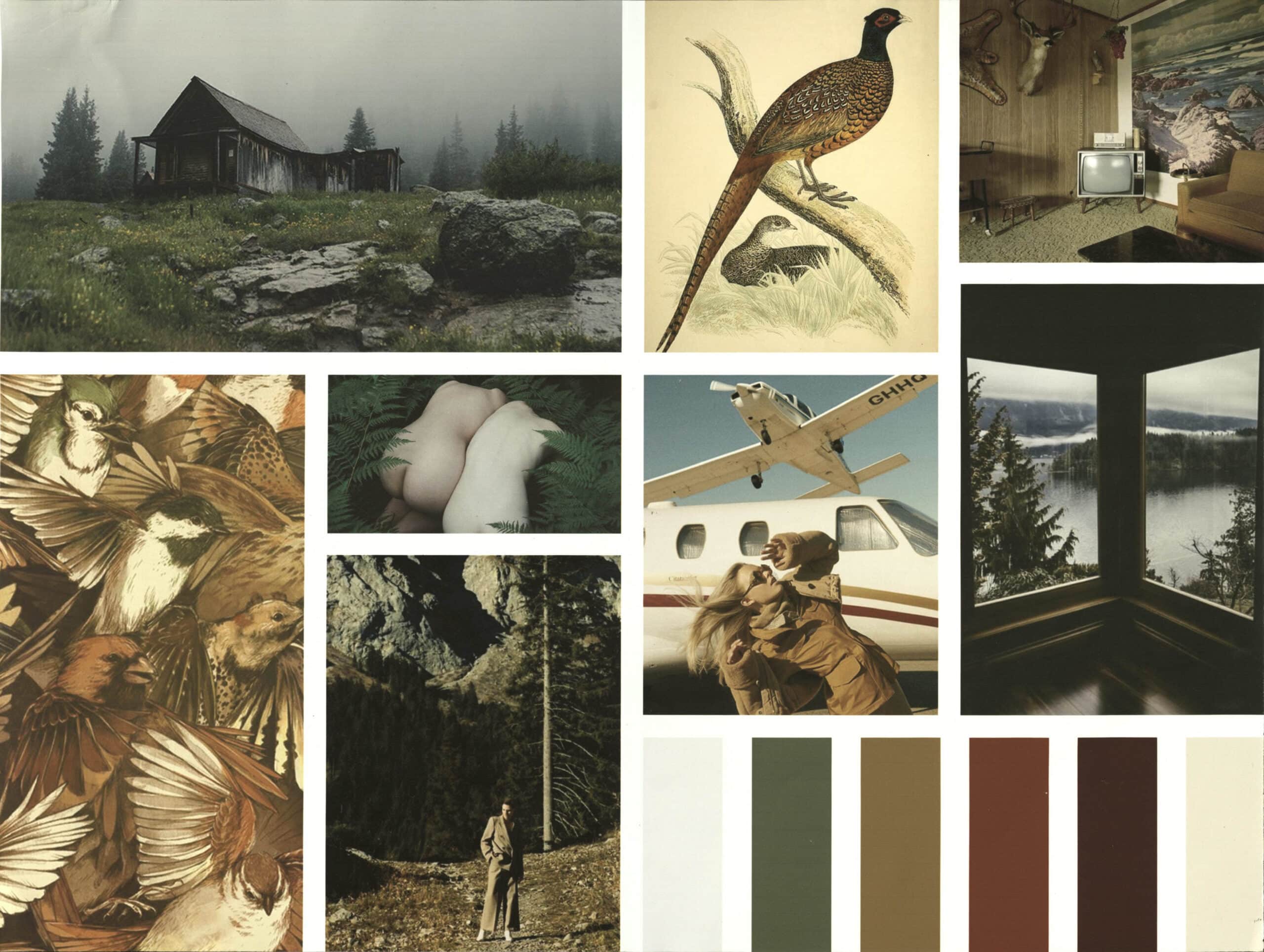 Pacific Northwest collection with color scheme below