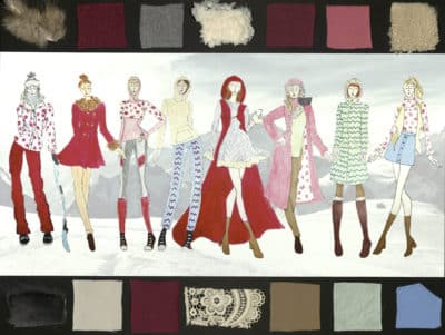 This is an image displaying Jennifer Rilley's collection composed of neutral colors.