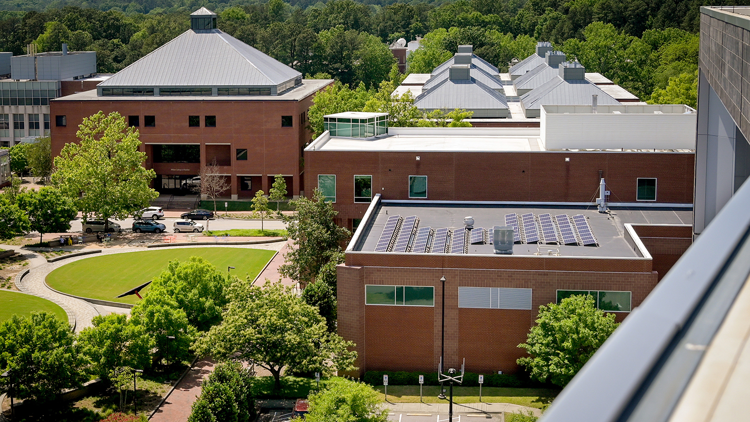 View of the Wilson College of Textiles on Centennial Campus