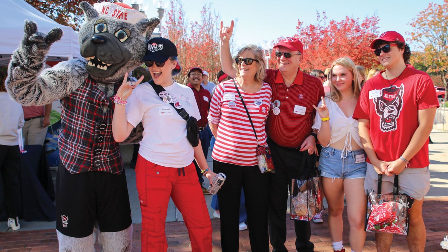 Guests at the Textile Bowl Tailgate