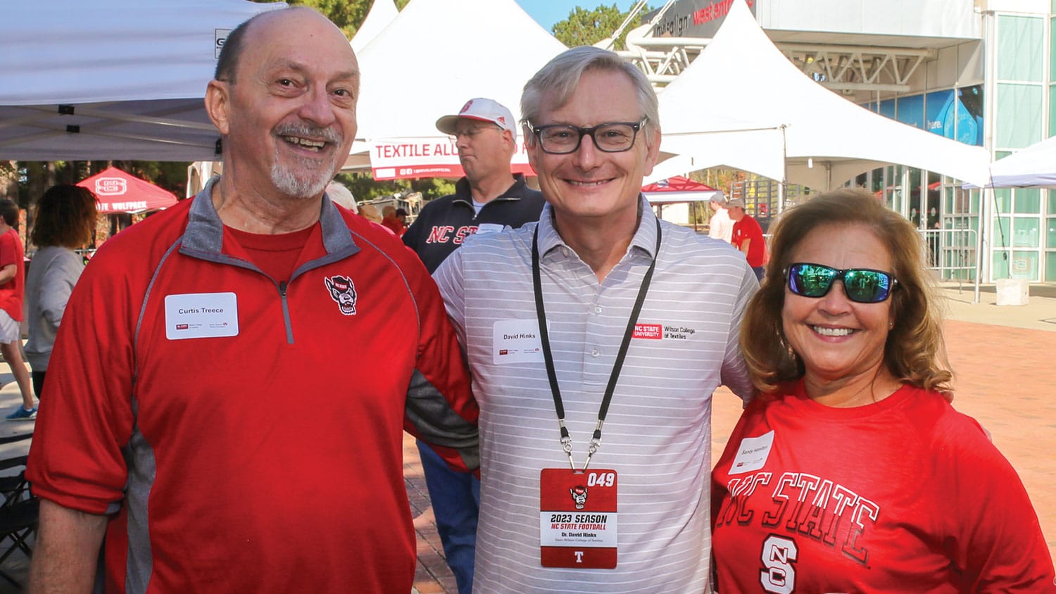 Guests at the Textile Bowl Tailgate