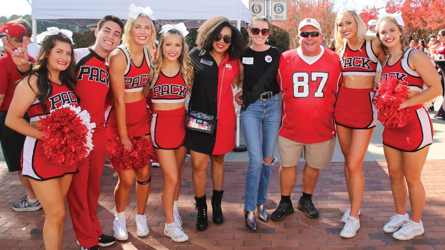 Guests at the Textile Bowl Tailgate