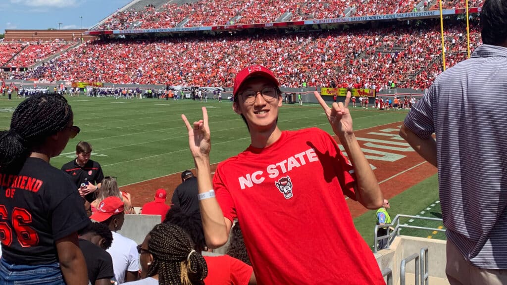 Yi-Hung Huang at Carter-Finely Stadium.