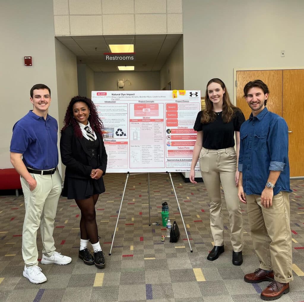 Team presents findings at poster presentation.