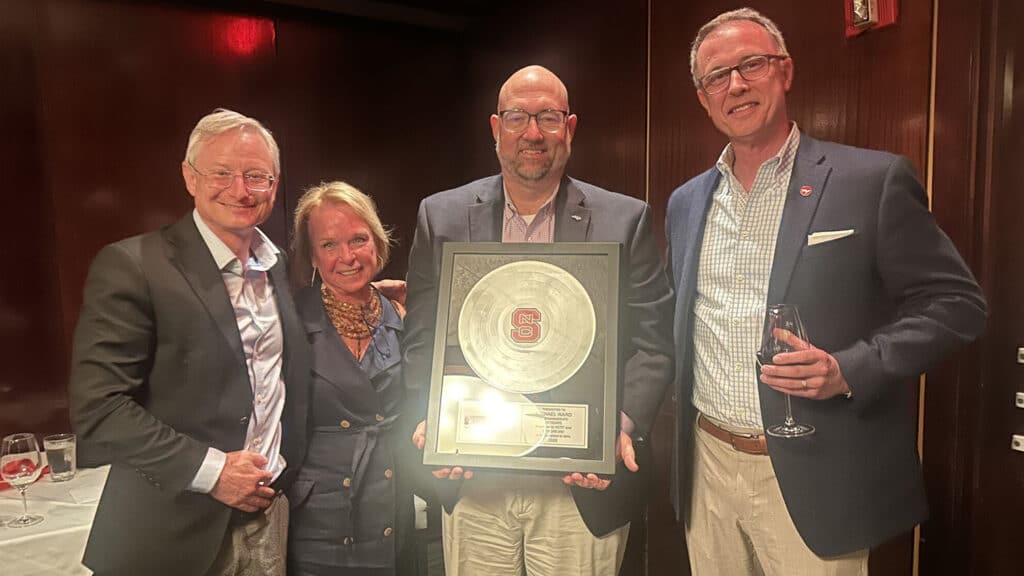 Michael Ward with leaders of the NCTF Board of Directors