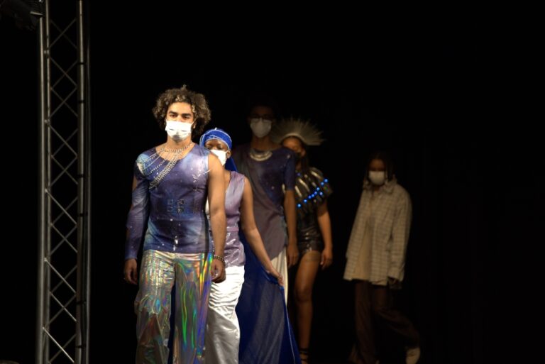 models on runway